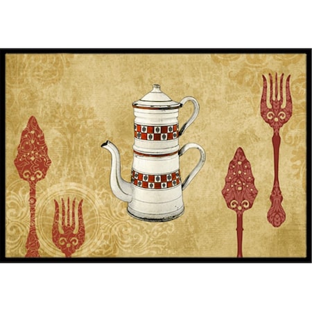 Micasa Teapot Welcome Indoor Or Outdoor Mat 18 x 27 In. MI246981